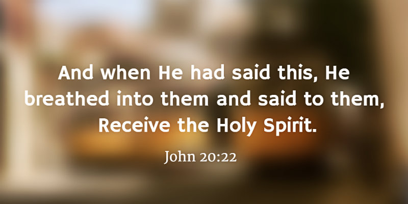 Christ Is The Spirit To Breathe Himself Into Us Receive The Holy Breath