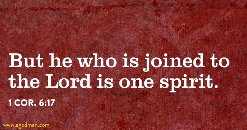 we are one spirit with god
